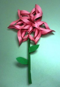 Spring 3D Paper Flower Craft