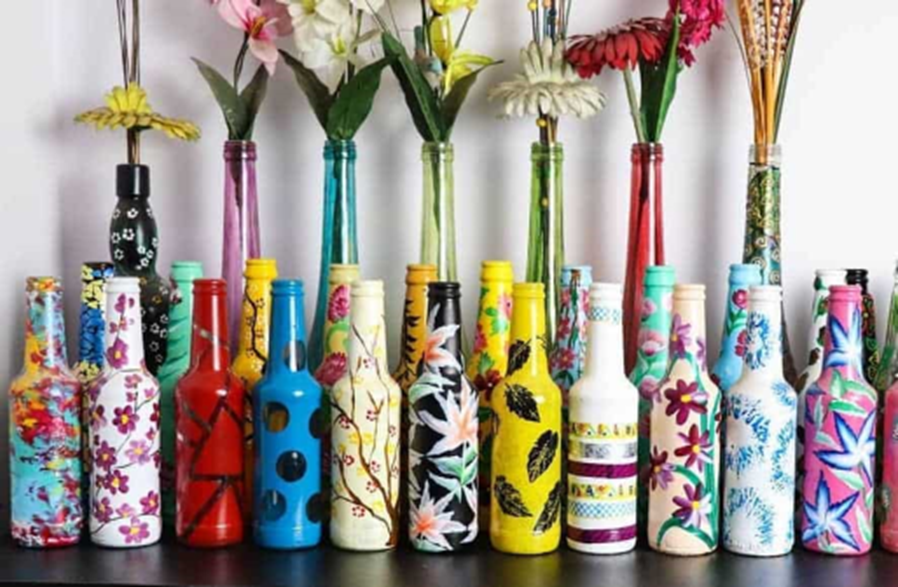 Bottle deals painting ideas